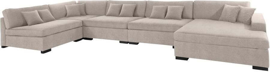 Home affaire Zithoek Skara XXL U-vorm Loungebank XXL met binnenveringsinterieur in vele overtrekkwaliteiten - Foto 6