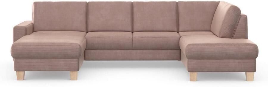 Home affaire Zithoek SUMMER U-vorm met of zonder slaapfunctie en bedkist cordbekleding - Foto 7