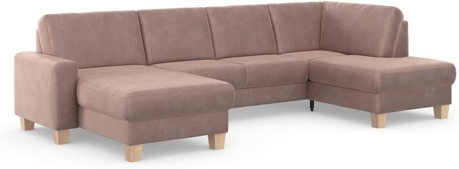 Home affaire Zithoek SUMMER U-vorm met of zonder slaapfunctie en bedkist cordbekleding - Foto 5