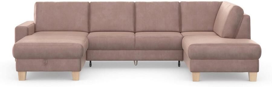 Home affaire Zithoek SUMMER U-vorm met of zonder slaapfunctie en bedkist cordbekleding - Foto 10