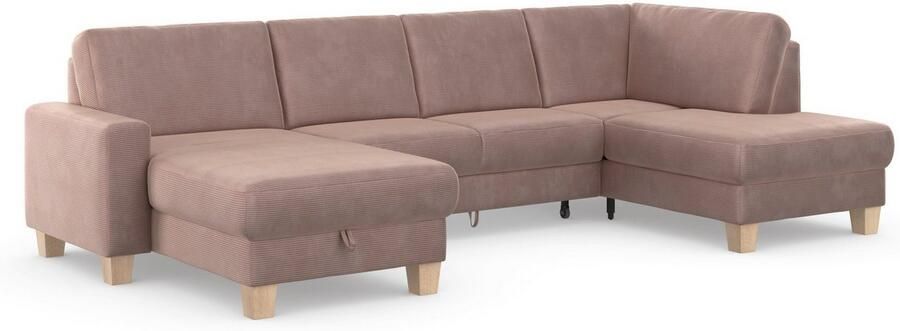 Home affaire Zithoek SUMMER U-vorm met of zonder slaapfunctie en bedkist cordbekleding - Foto 7