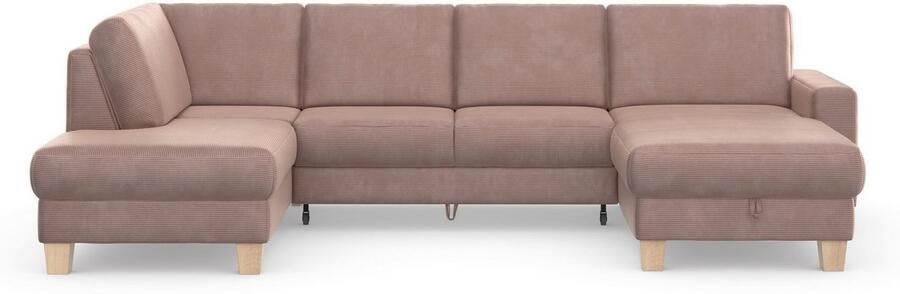 Home affaire Zithoek SUMMER U-vorm met of zonder slaapfunctie en bedkist cordbekleding - Foto 8