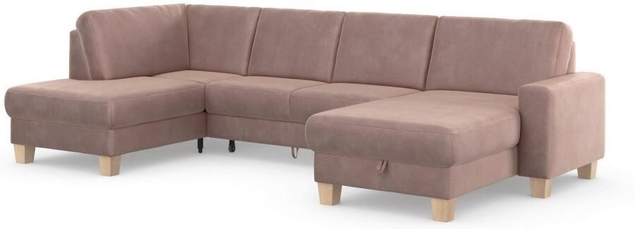Home affaire Zithoek SUMMER U-vorm met of zonder slaapfunctie en bedkist cordbekleding - Foto 7