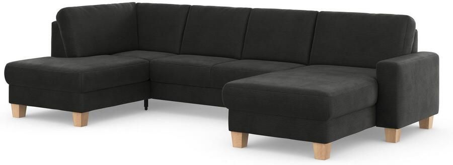 Home affaire Zithoek SUMMER U-vorm met of zonder slaapfunctie en bedkist cordbekleding - Foto 6