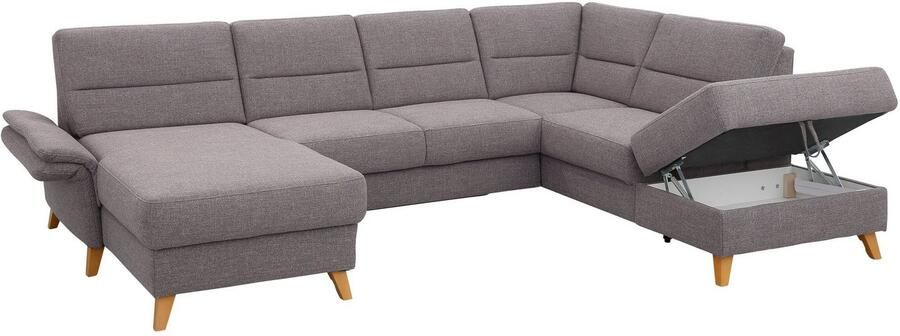 Home affaire Zithoek Westerland U-vorm Binnenvering slaapfunctie naar keuze bergruimte en armleuningverstelling - Foto 12