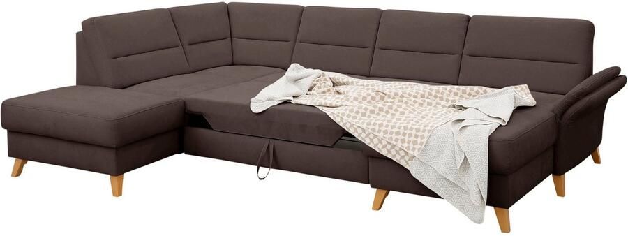 Home affaire Zithoek Westerland U-vorm Binnenvering slaapfunctie naar keuze bergruimte en armleuningverstelling - Foto 11