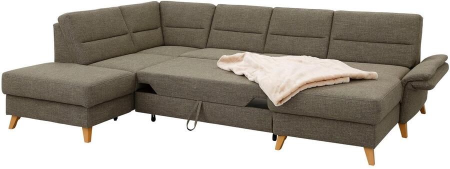 Home affaire Zithoek Westerland U-vorm Binnenvering slaapfunctie naar keuze bergruimte en armleuningverstelling - Foto 11