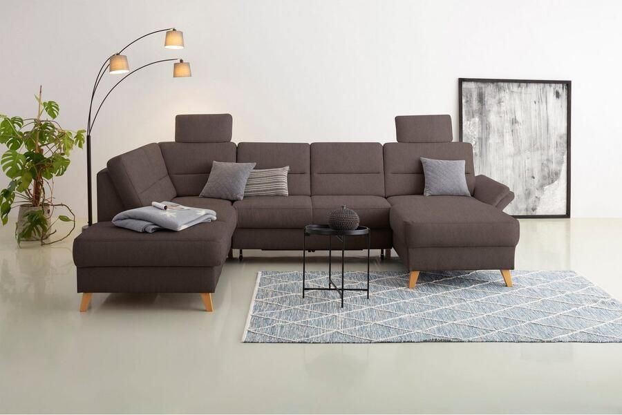 Home affaire Zithoek Westerland U-vorm Binnenvering slaapfunctie naar keuze bergruimte en armleuningverstelling - Foto 3