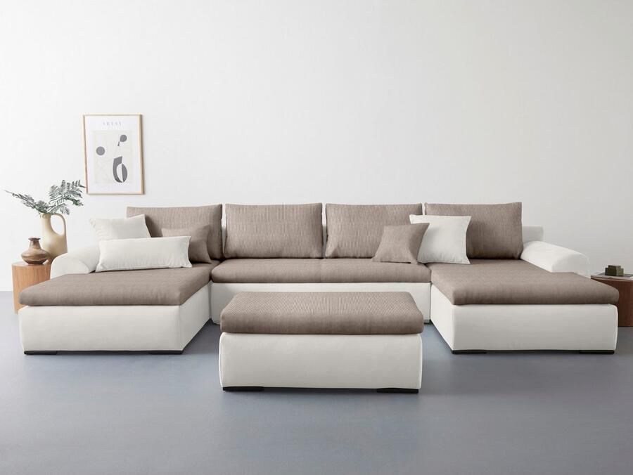 Home affaire Zithoek Win U-vorm naar keuze met slaapfunctie en bedkist - Foto 2