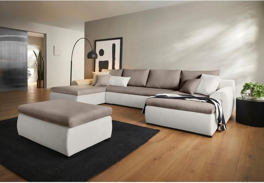 Home affaire Zithoek Win U-vorm naar keuze met slaapfunctie en bedkist - Foto 7