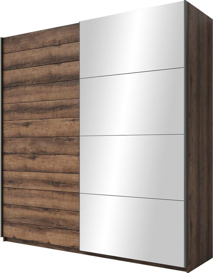 Home affaire Zweefdeurkast Beta schuifdeurkast kledingkast linnenkast met spiegel inclusief complete indeling metalen grepen - Foto 7