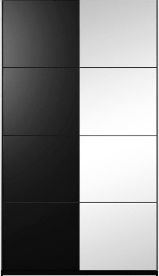 Home affaire Zweefdeurkast Beta schuifdeurkast kledingkast linnenkast met spiegel inclusief complete indeling metalen grepen - Foto 5