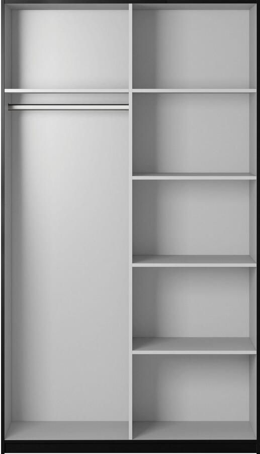 Home affaire Zweefdeurkast Beta schuifdeurkast kledingkast linnenkast met spiegel inclusief complete indeling metalen grepen - Foto 6