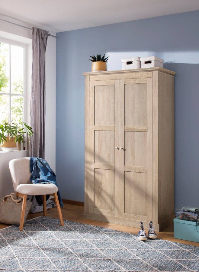 Home affaire Kledingkast Clonmel met plank en garderobestang achter de deuren hoogte 180 cm