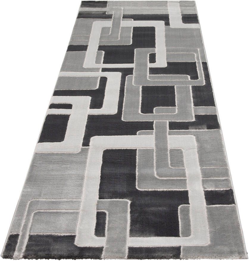 Home affaire Loper Anesa met de hand gesneden reliëfpatroon brug korte pool gemakkelijk in onderhoud