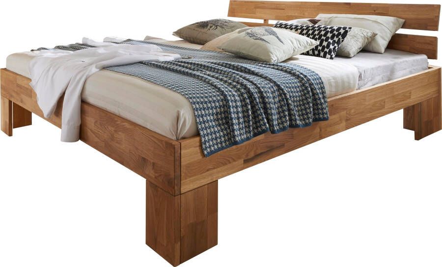 Home affaire Massief houten ledikant Tommy van wildeiken in verschillende breedten balkenbed futonbed