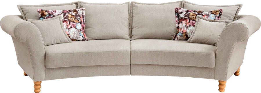 Home affaire Megabank Tassilo gebogen vormentaal comfortabel Mega Sofa breedte 350cm - Foto 5