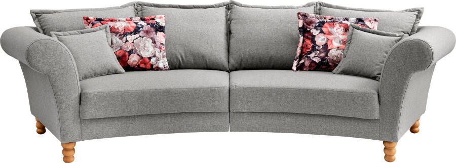 Home affaire Megabank Tassilo gebogen vormentaal comfortabel Mega Sofa breedte 350cm - Foto 5