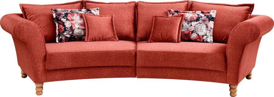 Home affaire Megabank Tassilo gebogen vormentaal comfortabel Mega Sofa breedte 350cm