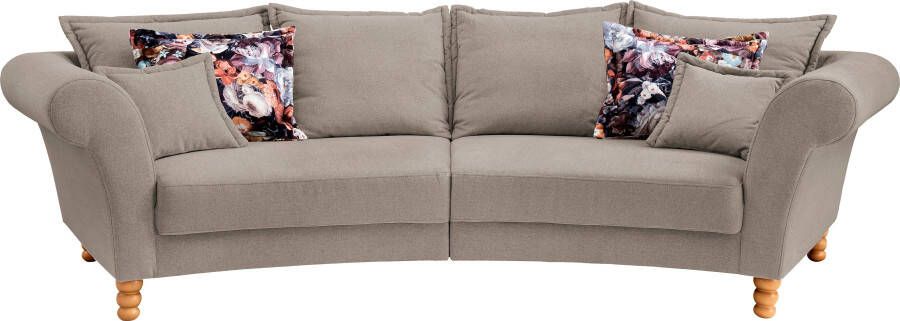 Home affaire Megabank Tassilo gebogen vormentaal comfortabel Mega Sofa breedte 350cm - Foto 5