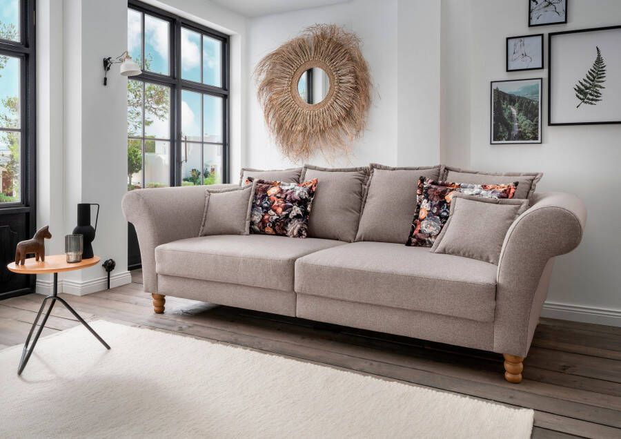 Home affaire Megabank Tassilo Mega Sofa met veel ruimte comfortabel door koudschuim in de zitting