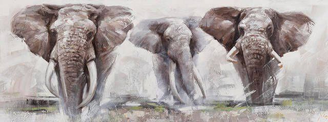 Home affaire Olieverfschilderij Elephant - Foto 2