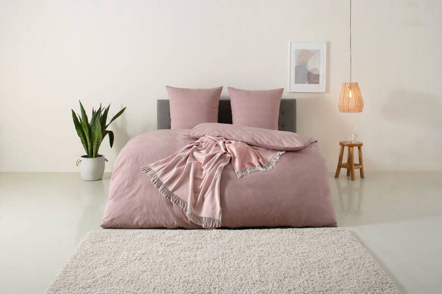 Home affaire Overtrekset Melli Dekbedovertrek van katoen linnen-look in mêlee-look - Foto 13