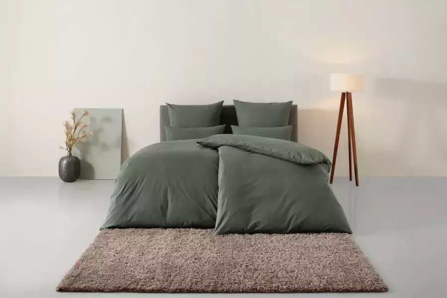 Home affaire Overtrekset Melli Dekbedovertrek van katoen linnen-look in mêlee-look - Foto 6