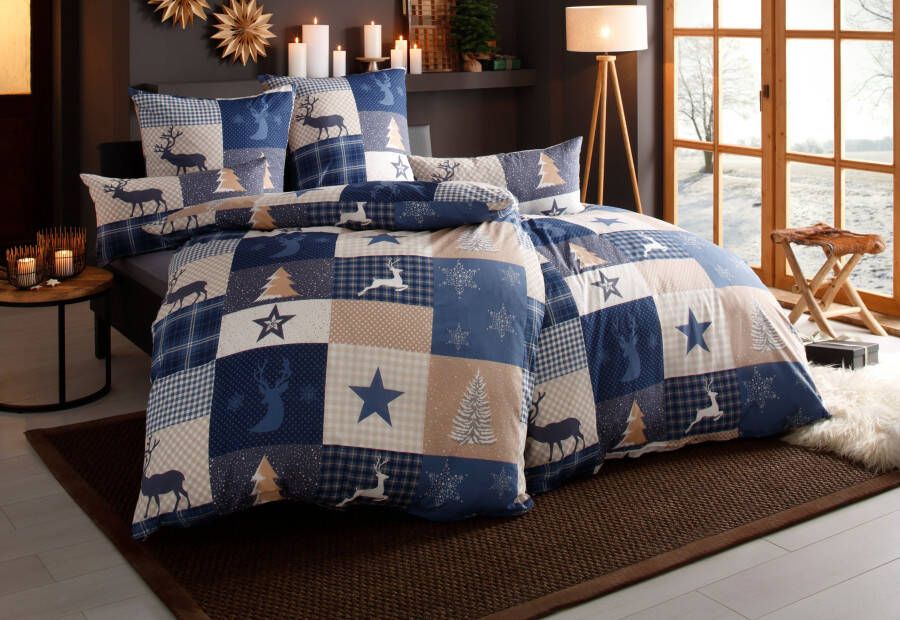 Home affaire Overtrekset Nicholas in mt. 135x200 of 155x220 cm ideaal voor de kerstdagen (2-delig) - Foto 6