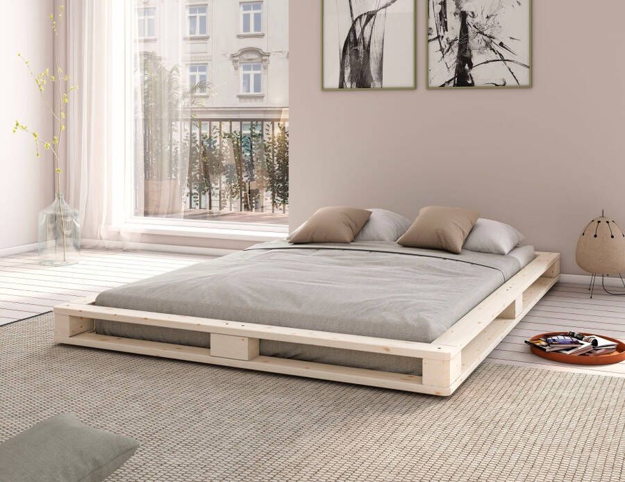 Home affaire Palletbed "PALO" BESTSELLER! Bed gecertificeerd massief hout (grenen) - Foto 6