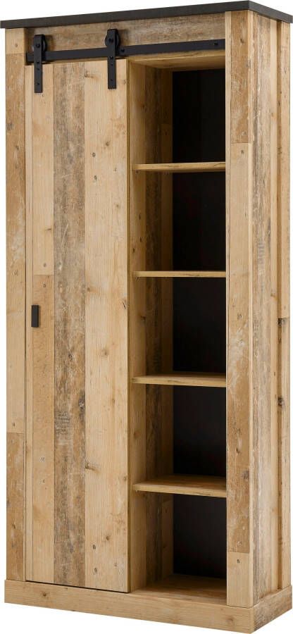 Home affaire Rek Sherwood modern houtdecor met schuurdeurbeslag van metaal hoogte 201 cm - Foto 6