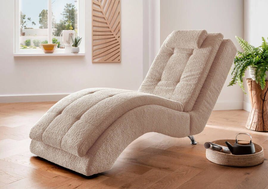 Home affaire Relaxstoel Vengo II met hoofdkussen matten-look op romp