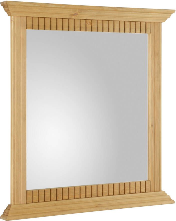Home affaire Spiegel Rustiek Frame in grenen massief breedte 78 cm met decoratieve freesranden - Foto 5