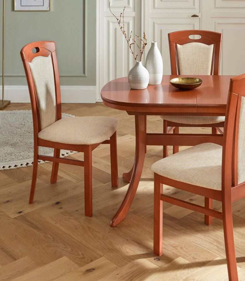 Home affaire Eetkamerstoel FERDI Made in Italy massief hout Bekleding fijne structuur (water- en vlekafstotend) of structuur (set 2 stuks) - Foto 8
