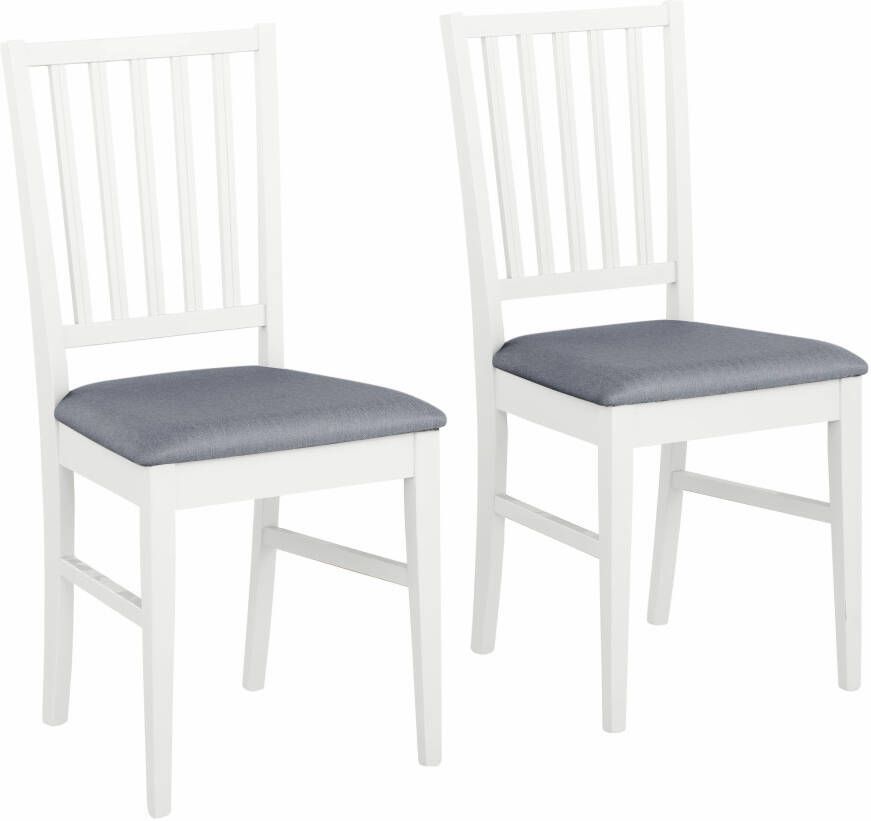 Home affaire Eetkamerstoel Ruanda keukenstoel TOPSELLER in set van 2 4 of 6 houten stoel (set)