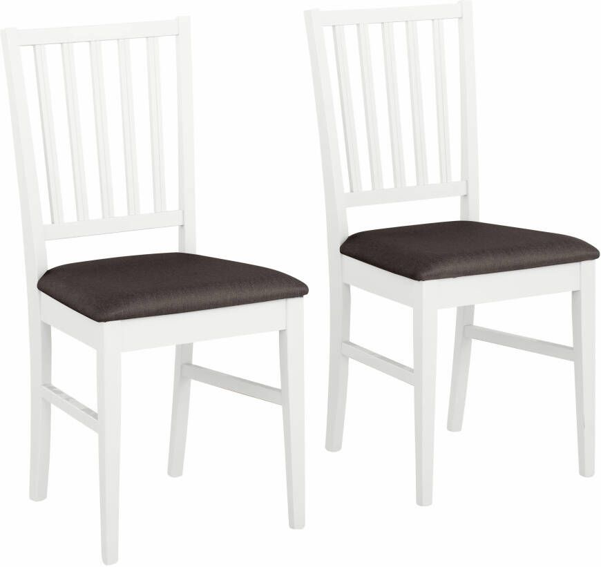 Home affaire Eetkamerstoel Ruanda keukenstoel TOPSELLER in set van 2 4 of 6 houten stoel (set)