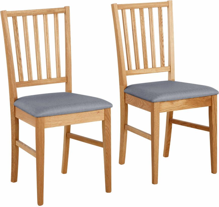 Home affaire Eetkamerstoel Ruanda keukenstoel TOPSELLER in set van 2 4 of 6 houten stoel (set)