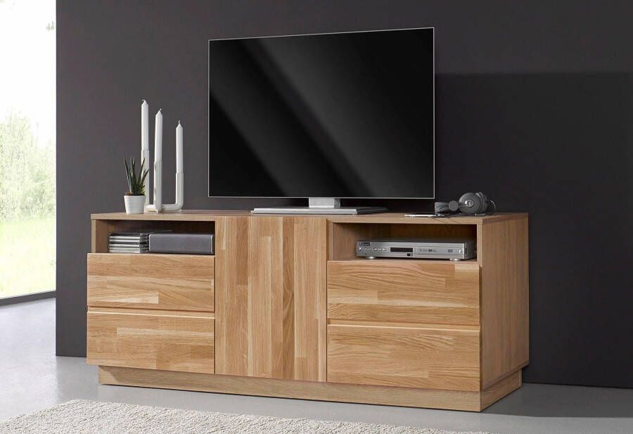 Home affaire Tv-meubel Hoogte 140 cm deels massief FSC -gecertificeerd - Foto 11