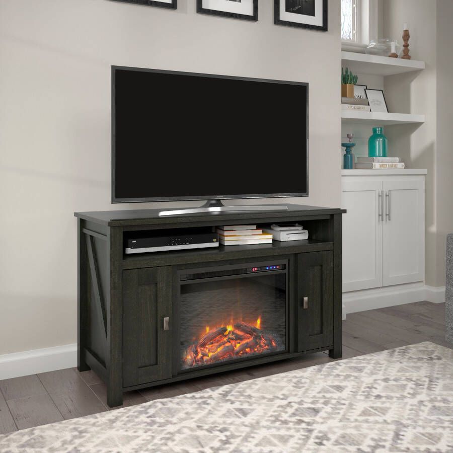 Home affaire Tv-meubel Allemond 1 verstelbare plank achter elke deur breedte 121 cm hoogte 74 5 cm