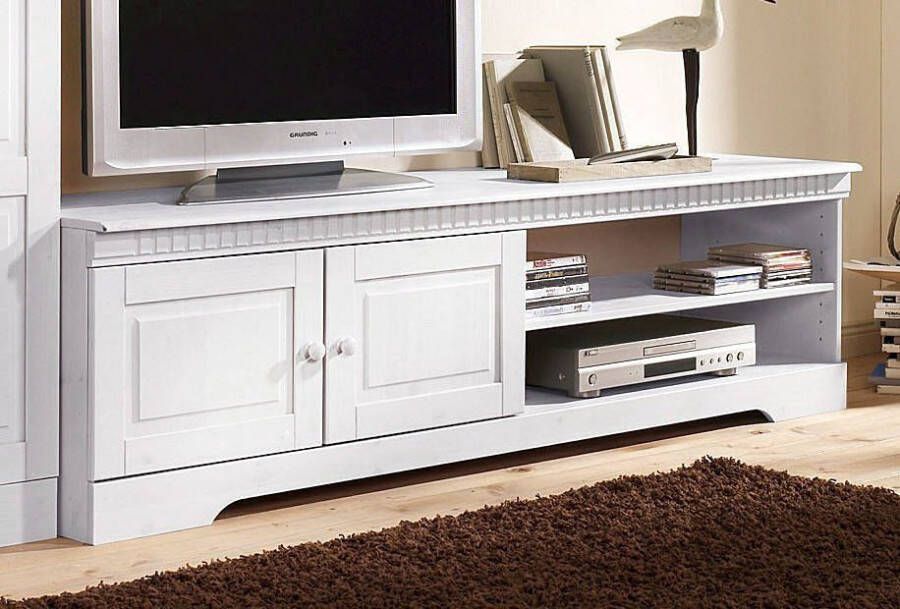 Home affaire Tv-meubel Cubrix van mooi massief grenenhout breedte 162 cm - Foto 6