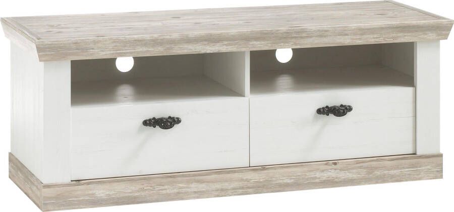 Home affaire Tv-meubel Florence Tv-tafel in romantische rustieke stijl breedte 134 cm - Foto 5