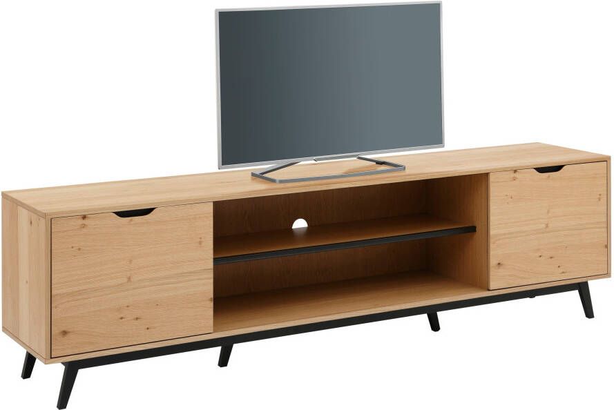 Home affaire Tv-meubel FLOW met twee vakken twee deuren en een mooie hout-look - Foto 5