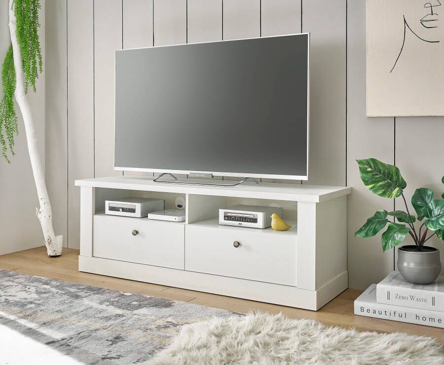 Home affaire Tv-meubel Ravenna in romantische landelijke stijl grepen van metaal breedte 132 cm - Foto 6