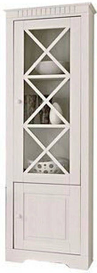 Home affaire Vitrinekast Lisa van mooi massief grenenhout met een mooi glazen deurfront - Foto 2