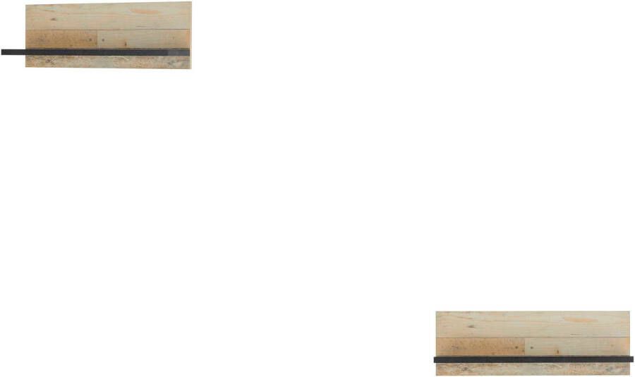 Home affaire Wandplank Sherwood Breedte 90 cm in modern houtdecor 28 mm dikke legplanken - Foto 7
