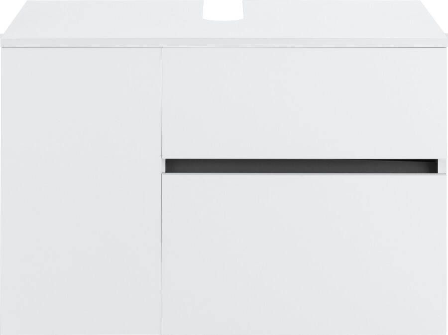 Home affaire Wastafelonderkast Wisla Sifon uitsparing deur met push-to-open functie breedte 80 cm hoogte 53 cm - Foto 6