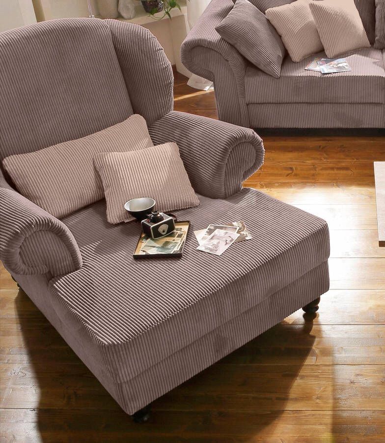 Home affaire XXL-fauteuil King Henry met binnenvering in casual bekleding en losse kussens - Foto 2