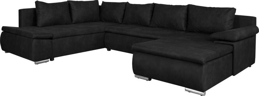 Home affaire Zithoek Acra U-vorm met slaapfunctie en bedkist in gevlochten look - Foto 11