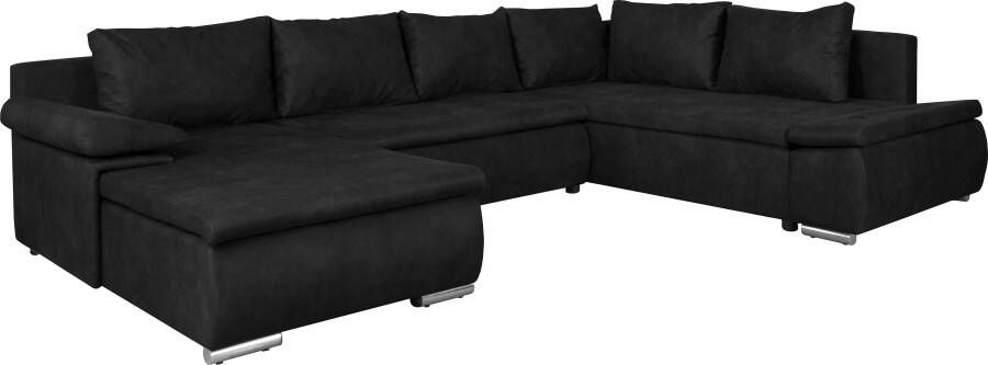 Home affaire Zithoek Acra U-vorm met slaapfunctie en bedkist in gevlochten look - Foto 11