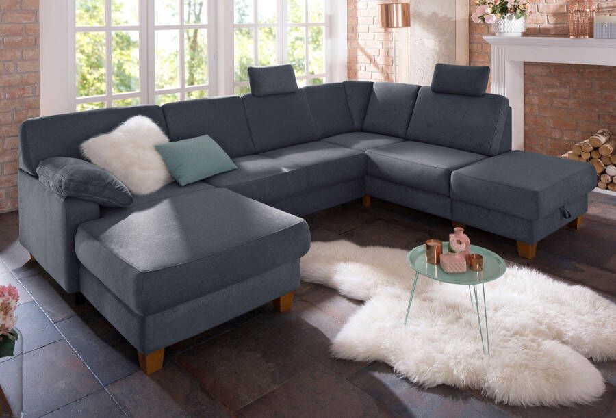 Home affaire Zithoek Belfort U-vorm met binnenvering naar keuze met slaapfunctie en bergruimte - Foto 12